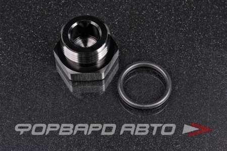 Купить Фитинг заглушка ORB12 с резиновым кольцом, алюминий, черный AB88 