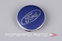 Колпачок ступицы для литых дисков Ford, D54/58мм, Blue/silver, Save Car 2_58мм_ST_СМК