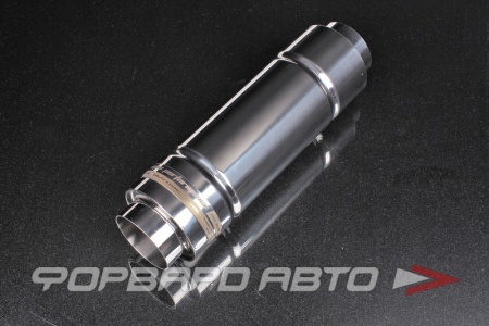 Купить Глушитель Вход = 76 мм Выход = 76 мм Длина = 300 мм, нержавеющая сталь MPE 100x300x76