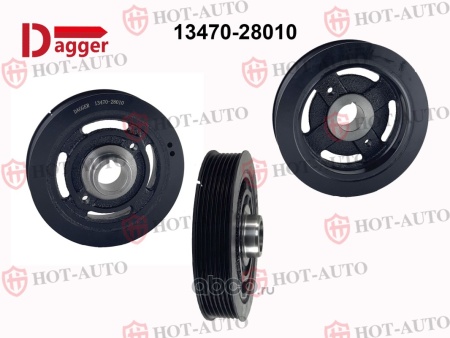 Купить Шкив коленвала TOYOTA 1AZ-FE, 2AZ-FE DAGGER 1347028010