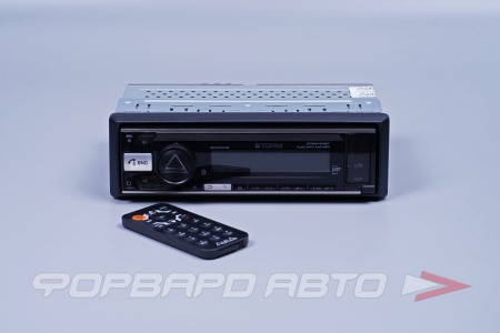 Купить Автомагнитола (1DIN, MP3, USB, Bluetooth,ПДУ) 4*51w(RGB подсветка) AURA STORM-545BT