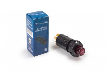 Купить Кнопка аварийной сигнализации ВАЗ-ГАЗ-ПАЗ 12v (7 вых) AVTOGRAD 21030-3710010-11
