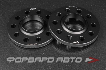 Купить Проставки колесные 15 мм, 5*112 HUB = 66,6 -> 66,5 черные, (Mercedes Benz) TPI BXSP156660149N/BC