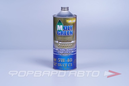 Купить Масло моторное 5W40 1л, PROTECT SN/CF C-3 MOLY GREEN 0470112