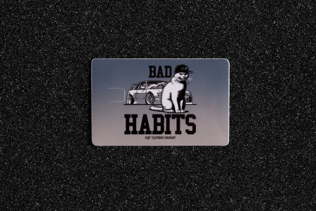 Стикер для банковской карты "BAD HABITS" CIAY CD-Sc-Bh