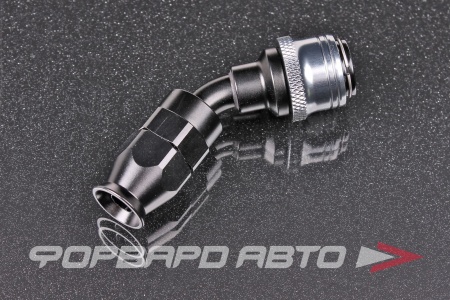 Купить Фитинг AN6 45°, под шланг тефлоновый PTFE, быстросъемный (quick release) "мама" (female) AB88 