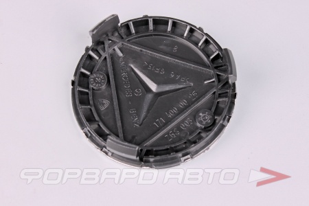 Купить Колпачок ступицы для литых дисков Mercedes, D71/75мм, Black/Silver <> MB-05