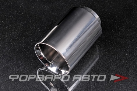 Купить Насадка глушителя Вход = 63 мм Выход = 90 мм (нержавеющая сталь) прямая, полированная Formula-T 00-00000372