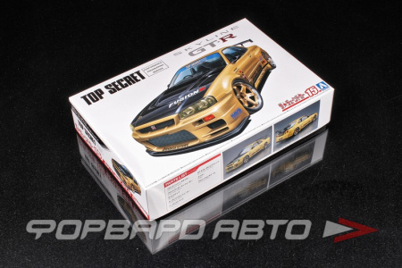 Сборная модель Nissan Skyline BNR34, GT-R, Top Secret, '02 AOSHIMA 05984