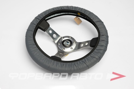 Купить Накидка на руль (чехол на руль) открытого типа, серый VAIS Racing VRCSWo-S