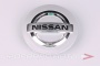 Колпачок ступицы для литых дисков Nissan, D77/85мм, Grey+3D хром лого <> NS-09