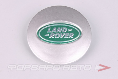 Купить Колпачок ступицы для литых дисков Land Rover, D48/62мм, Silver/Green <> Land Rover, 48-50/62.7
