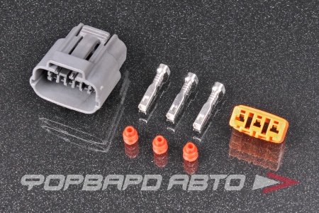 Купить Разъем 3 way катушки зажигания NISSAN RB20/RB25/RB26 22-20 AWG (SUMI.B-SKT1) 1.7-2.4mm (SUMI-SL5) DL 090 Sealed Series  3-1-32
