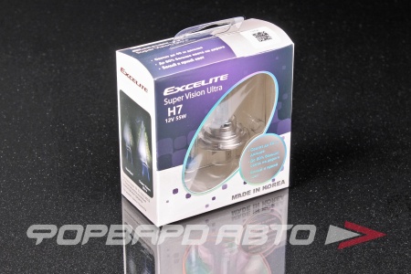 Купить Лампа H7 12V 55W PX26d 3500К Super Vision Ultra EXCELITE EXCELITE 10706