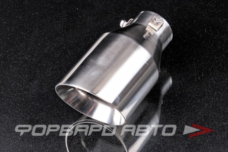 Купить Насадка глушителя Вход = 58 мм Выход = 100 мм Длина = 180 мм Фиксируется зажимами FORTLUFT MT111