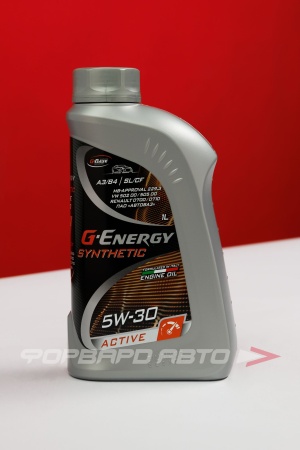 Купить Масло моторное 5W30 1л, Synthetic Active SL/CF A3/B4 (с) G-ENERGY 253142404
