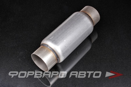 Купить Пламегаситель 76*100*300 круглый универсальный стронгер, алюминизированная сталь FORTLUFT S76300AL