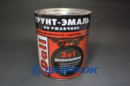 Купить Грунт-эмаль по ржавчине молотковая 2л черный  