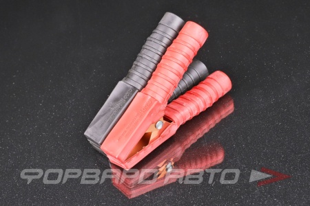 Купить Зажим "Крокодил" 130мм 300-400А ( обмеднен,) в изоляции  09000049