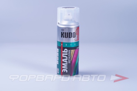 Купить Эмаль аэрозольная Металлик Серебристый кварц KUDO KU-1059