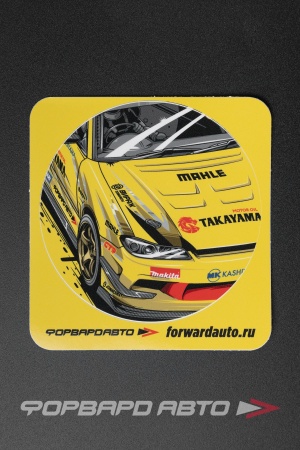 Купить Стикер круглый "NISSAN SILVIA S15" v1  95*95мм ФОРВАРД АВТО 