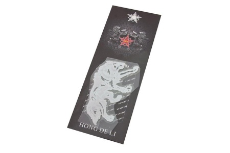 Купить Шильдик металлопластик "Волк" 70х55мм, (наклейка) SKYWAY SNO.180