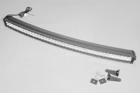 Купить Фара светодиодная 240W (3W*80), 9-32V, 6500K, 17280Lm, Размер: Lфара=1060, Lкрепёж=1140, H=80, h=80, P=3,9кг, Комбинированный свет FHE-technology HT-19C 240W 5D combo (CREE)