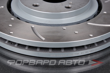 Купить Диск тормозной вентилируемый перфорированный G-BRAKE GFR-21832R