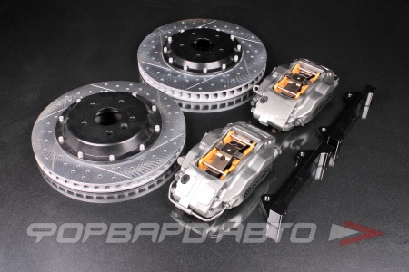 Купить Комплект тормозной системы R18 Toyota Camry VX50 (суппорта + диски + колодки + шланги) BREMBO STYLE 