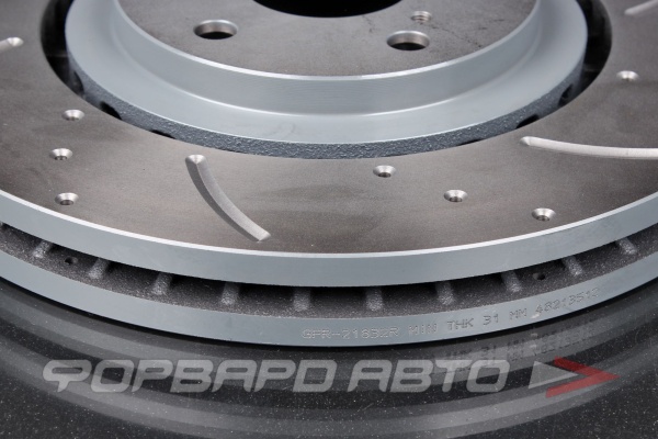 Диск тормозной вентилируемый перфорированный G-BRAKE GFR-21832R