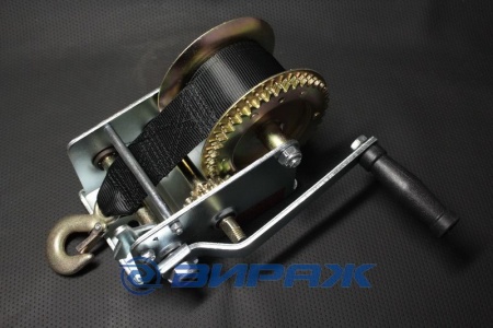 Купить Лебедка ручная 906кг, 10м (2000lbs) лента ЕРМАК TRT1201S