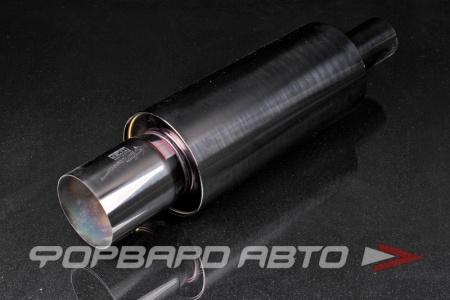 Купить Глушитель Вход = 76 мм Выход = 114 мм  Длина = 380 мм, Диаметр 168 мм GYCA HKS Muffler G4