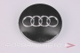 Колпачок ступицы для литых дисков Audi, D56/68мм, h 4-8мм, Black+3D хром лого <> AD-05