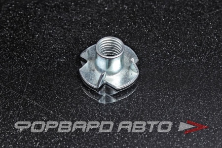 Купить Гайка М10 усовая врезная с зубцамиDIN1624 оцинк. <> 