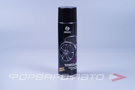 Купить Чернитель-полироль шин "TIRE POLISH" Эффект мокрых шин (аэрозоль), 500 мл GRASS 700670