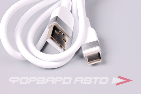 Купить Кабель USB Type-C силиконовый белый  1м HOCO X109