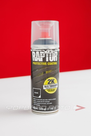 Купить Покрытие защитное повышенной прочности 2K RAPTOR черн.(аэрозоль), 400мл U-POL RLB/AL