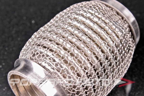 Гофра глушителя 45*100 (wire mesh, interlock) кольчуга TIXONA P45100WM