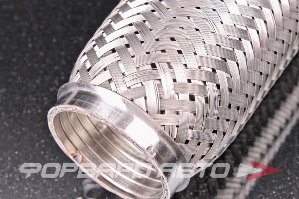 Гофра глушителя 55*280, (Interlock) трехслойная (AISI 304) TIXONA P55280