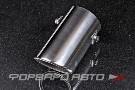 Купить Насадка глушителя Вход = 60 мм Выход = 60 мм Длина = 110 мм Фиксируется зажимами TORINO AUTO HJ-6023