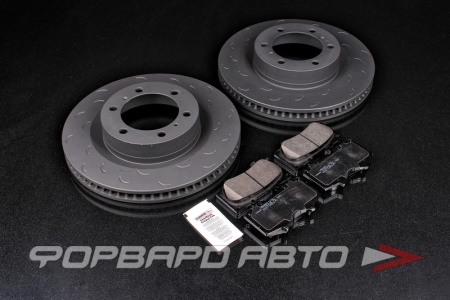 Купить Комплект колодки + диски TOYOTA LC150 PRADO/LEXUS GX460, передняя ось, тормозные диски HAWK + тормозные колодки HAWK LTS HAWK HKS5045.490Y