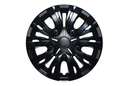 Купить Колпак колесный R14" ЛИОН пруж., черный глянец, к-т 4шт АКС LW1409