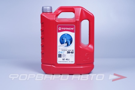 Купить Масло моторное 5W40 4л, NIRO HD CI-4/SL (п/с) пласт. TOTACHI 17804