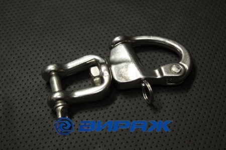 Купить Карабин отцепной с вилкой 22-128 А4 нерж.  