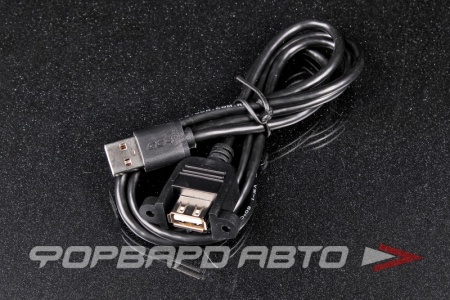 Купить Кабель USB - USB с креплением на корпус (мама), удлинитель 100см (AM/AF) GCR GCR-52446