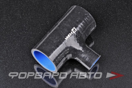 Купить Патрубок силиконовый 51-24-51 мм, Т-образный, L=105, 4 слоя армировки, чёрный FORA ASHU07-51