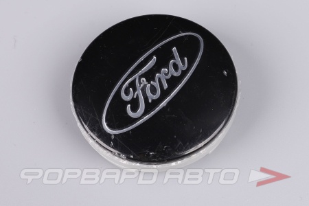Купить Колпачок ступицы для литых дисков Ford, D50/54мм, Black/silver <> FD-05
