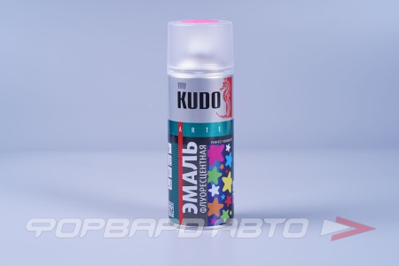 Купить Эмаль аэрозольная флуоресцентная Розовая KUDO KU-1207