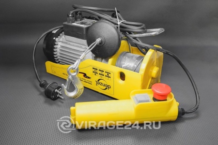 Купить Тельфер электрический 540Вт 0,25/0,125т подъем 6/12м DENZEL 