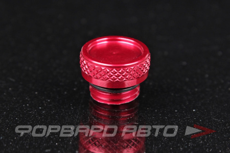 Заглушка М12*1,5мм гайки колесной, красная, OD-16mm, H - 6mm, Aluminum Cap RED TPI BALCP1345RD-20